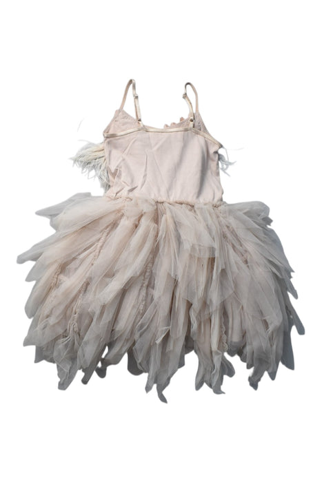 A Ivory Sleeveless Dresses from Tutu Du Monde in size 2T for girl. (Back View)