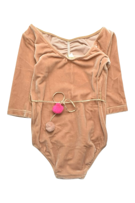 A Peach Leotards from Atsuyo et Akiko in size 2T for girl. (Front View)