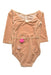 A Peach Leotards from Atsuyo et Akiko in size 2T for girl. (Front View)