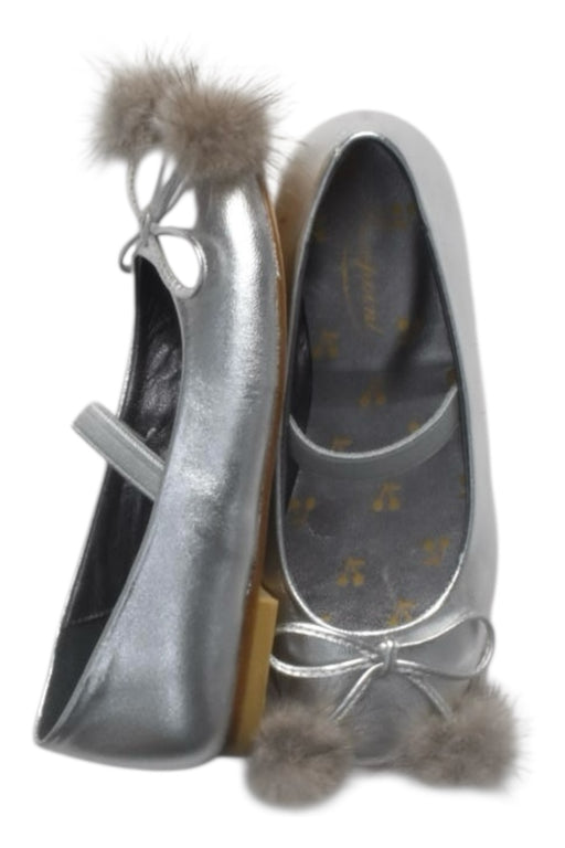 A Silver Flats from Bonpoint in size 5T for girl. (Front View)