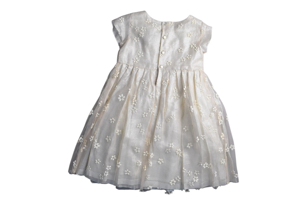 A Ivory Short Sleeve Dresses from Bonpoint in size 6T for girl. (Back View)