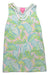 A Multicolour Sleeveless Dresses from Lilly Pulitzer in size 4T for girl. (Front View)