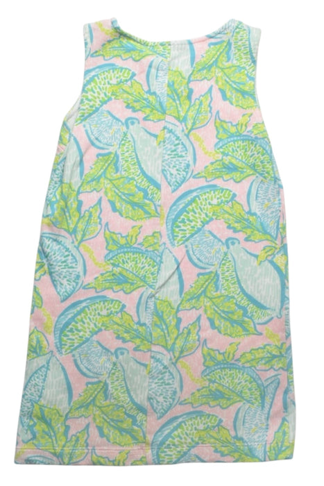 A Multicolour Sleeveless Dresses from Lilly Pulitzer in size 4T for girl. (Back View)