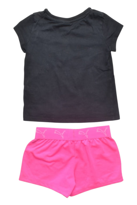 A Black Shorts Sets from Puma in size 3T for girl. (Back View)