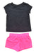 A Black Shorts Sets from Puma in size 3T for girl. (Back View)