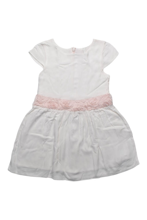 A White Short Sleeve Dresses from Peter Morrissey Kids in size 3T for girl. (Front View)