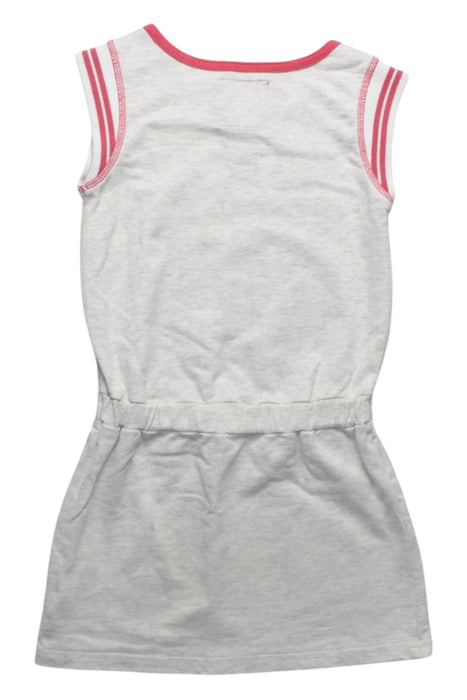 A Grey Sleeveless Dresses from True Religion in size 4T for girl. (Back View)
