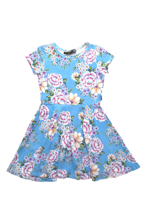 A Multicolour Short Sleeve Dresses from Rock Your Kid in size 6T for girl. (Front View)