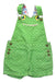 A Green Overall Shorts from Boden in size 4T for girl. (Front View)