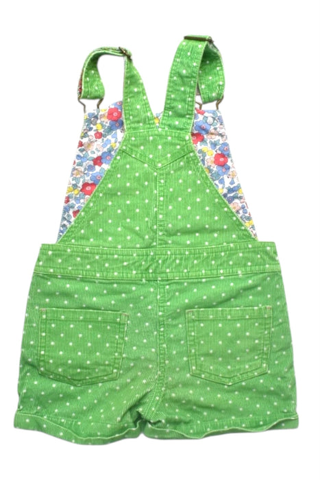 A Green Overall Shorts from Boden in size 4T for girl. (Back View)