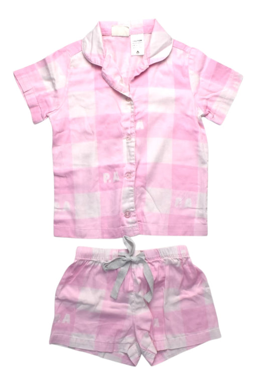 A Pink Pyjama Sets from Peter Alexander in size 3T for girl. (Front View)