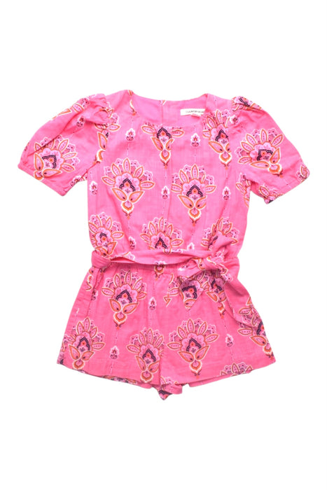 A Pink Short Sleeve Rompers from Country Road in size 4T for girl. (Front View)