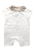 A White Short Sleeve Rompers from Burberry in size 3-6M for boy. (Back View)