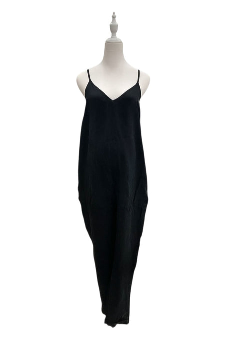 A Black Sleeveless Jumpsuits from Hatch in size Maternity-M for maternity. (Front View)