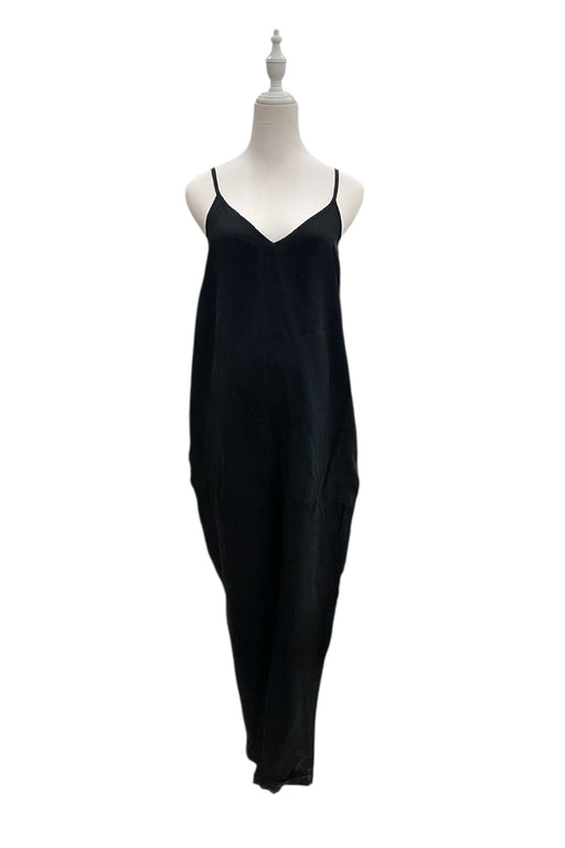 A Black Sleeveless Jumpsuits from Hatch in size Maternity-M for maternity. (Front View)