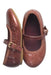 A Brown Flats from Jamie Kay in size 18-24M for girl. (Front View)
