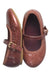 A Brown Flats from Jamie Kay in size 18-24M for girl. (Front View)