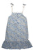 A Blue Sleeveless Dresses from Chateau de Sable in size 10Y for girl. (Back View)