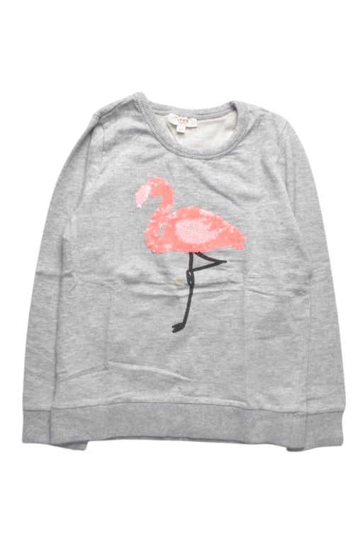 A Pink Crewneck Sweatshirts from Seed in size 6T for girl. (Front View)