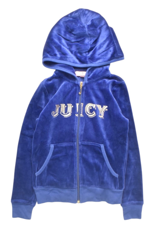 A Blue Lightweight Jackets from Juicy Couture in size 6T for girl. (Front View)