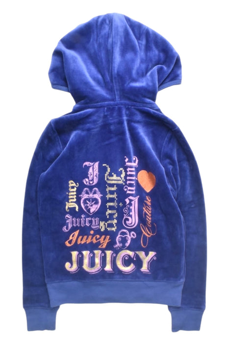 A Blue Lightweight Jackets from Juicy Couture in size 6T for girl. (Back View)