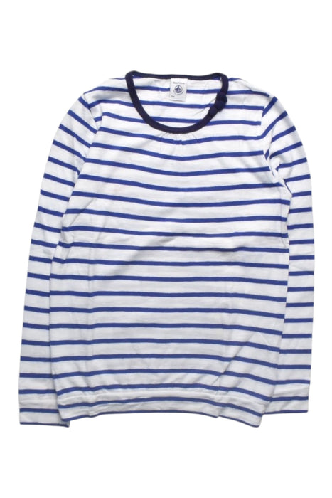 A White Long Sleeve Tops from Petit Bateau in size 8Y for girl. (Front View)