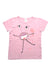 A Pink Short Sleeve T Shirts from Crewcuts in size 6T for girl. (Front View)