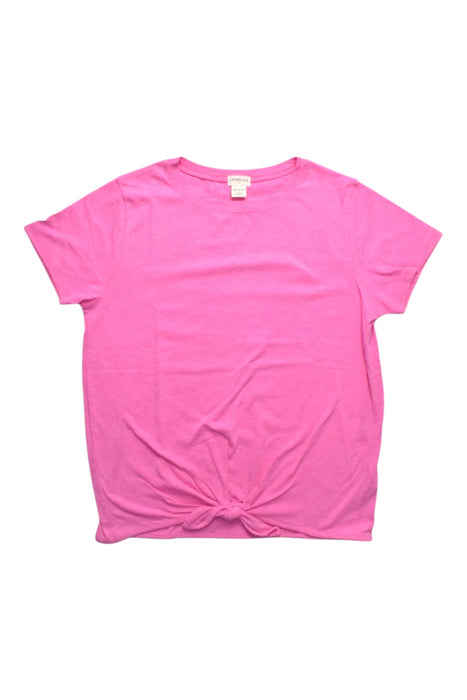 A Pink Short Sleeve T Shirts from Crewcuts in size 12Y for girl. (Front View)