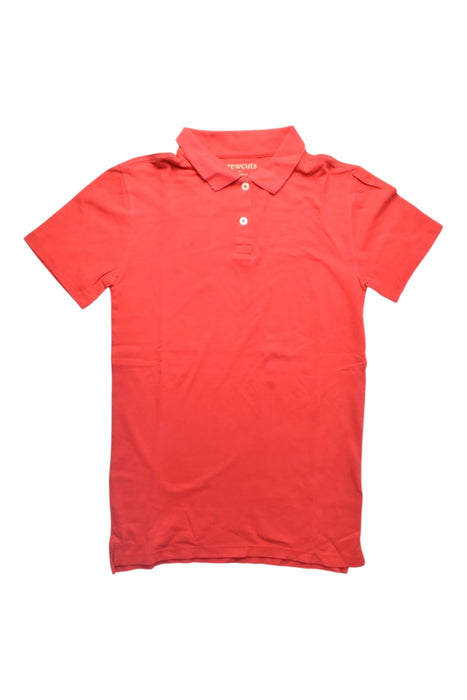 A Red Short Sleeve Polos from Crewcuts in size 14Y for boy. (Front View)