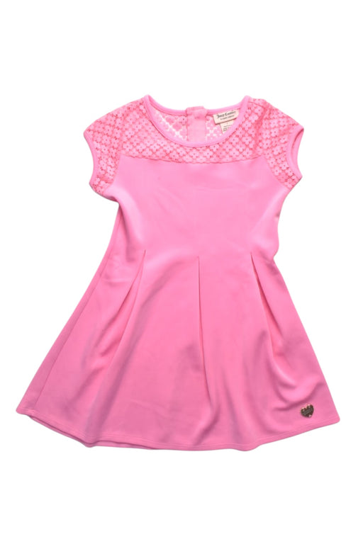A Pink Short Sleeve Dresses from Juicy Couture in size 7Y for girl. (Front View)