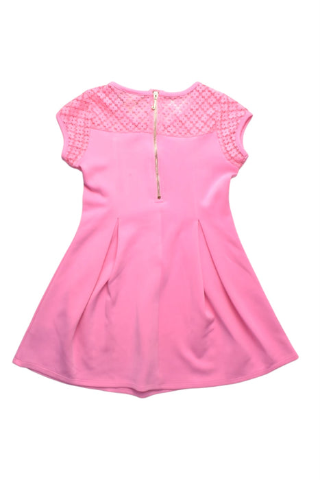 A Pink Short Sleeve Dresses from Juicy Couture in size 7Y for girl. (Back View)
