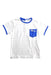 A White Short Sleeve T Shirts from Oaks of Acorn in size 6T for boy. (Front View)