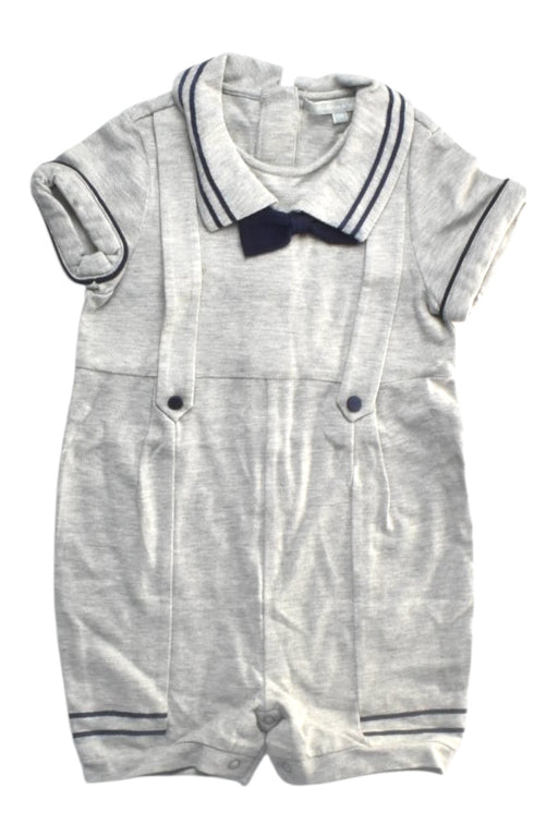 A Grey Short Sleeve Rompers from Nicholas & Bears in size 6-12M for boy. (Front View)