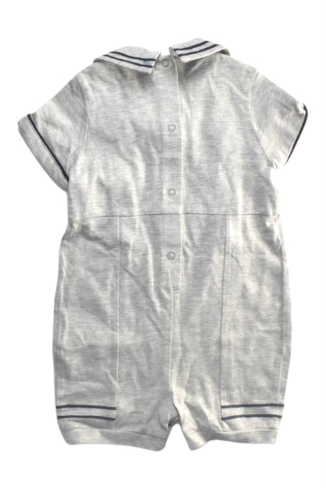 A Grey Short Sleeve Rompers from Nicholas & Bears in size 6-12M for boy. (Back View)