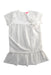 A White Short Sleeve Dresses from ADE.C in size 6T for girl. (Front View)