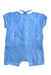 A Blue Short Sleeve Rompers from Jacadi in size 6-12M for girl. (Back View)