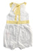 A White Sleeveless Rompers from Nicholas & Bears in size 3-6M for girl. (Back View)