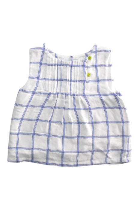 A White Sleeveless Tops from Oaks of Acorn in size 4T for girl. (Front View)