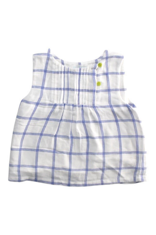 A White Sleeveless Tops from Oaks of Acorn in size 4T for girl. (Front View)