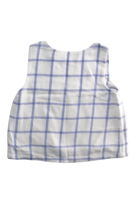 A White Sleeveless Tops from Oaks of Acorn in size 4T for girl. (Back View)