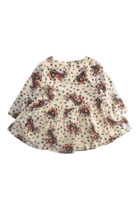 A Multicolour Long Sleeve Dresses from Simple Kids in size 2T for girl. (Back View)