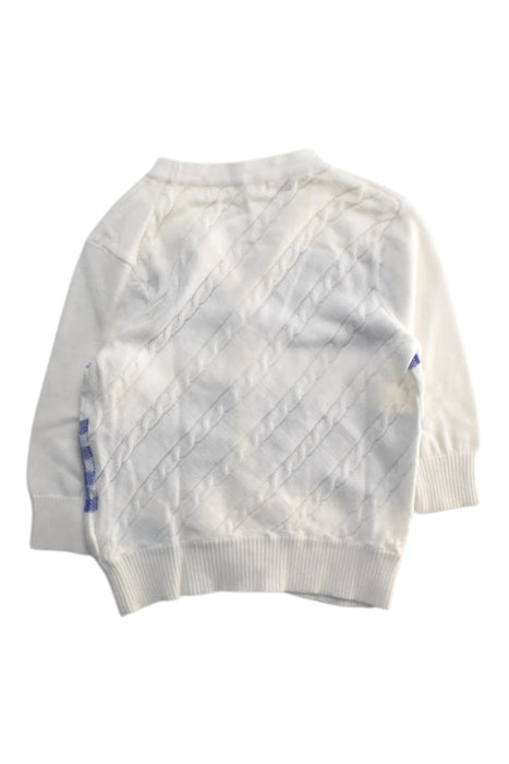 A White Cardigans from Nicholas & Bears in size 6-12M for boy. (Back View)