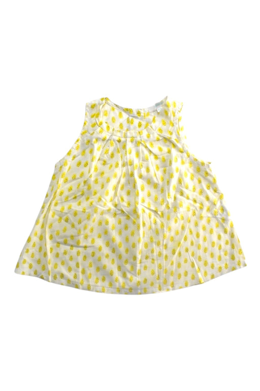 A White Sleeveless Tops from Kidsagogo in size 4T for girl. (Front View)