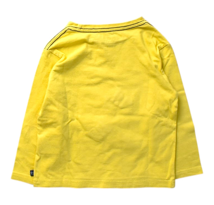 A Yellow Long Sleeve T Shirts from La Compagnie des Petits in size 3T for boy. (Back View)