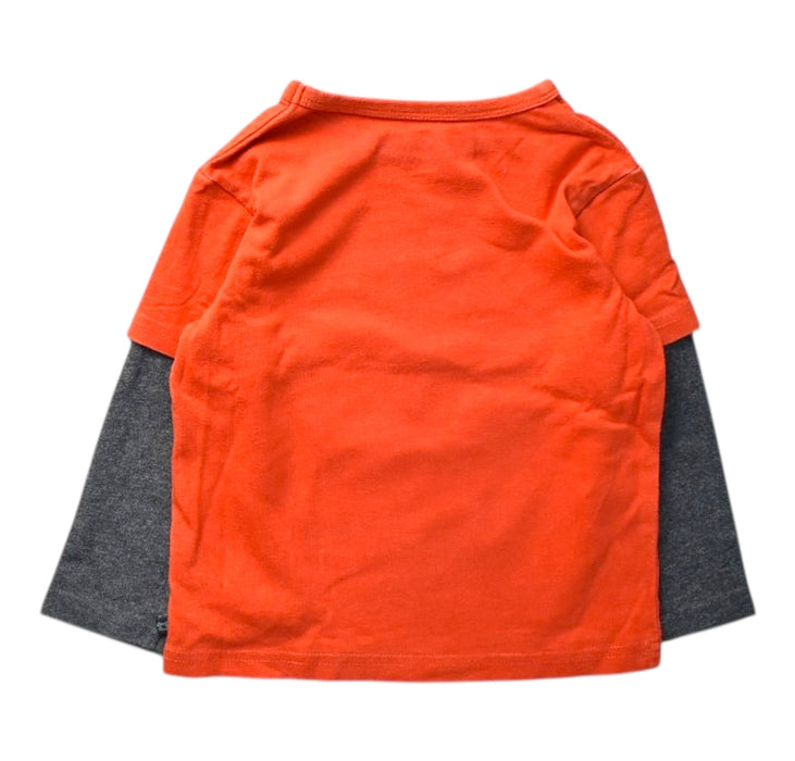 A Orange Long Sleeve T Shirts from La Compagnie des Petits in size 3T for boy. (Back View)