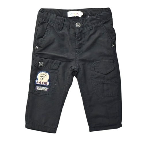 A Black Casual Pants from La Compagnie des Petits in size 6-12M for boy. (Front View)