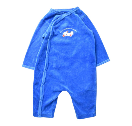 A Blue Jumpsuits from La Compagnie des Petits in size 3-6M for boy. (Front View)