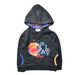 A Black Hooded Sweatshirts from La Compagnie des Petits in size 3T for boy. (Front View)