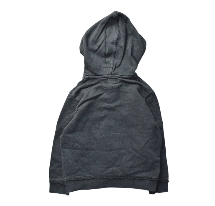 A Black Hooded Sweatshirts from La Compagnie des Petits in size 3T for boy. (Back View)