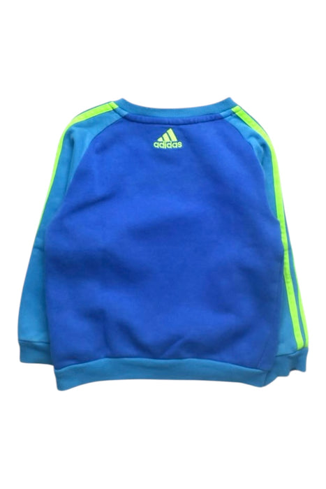 A Blue Crewneck Sweatshirts from Adidas in size 12-18M for boy. (Back View)